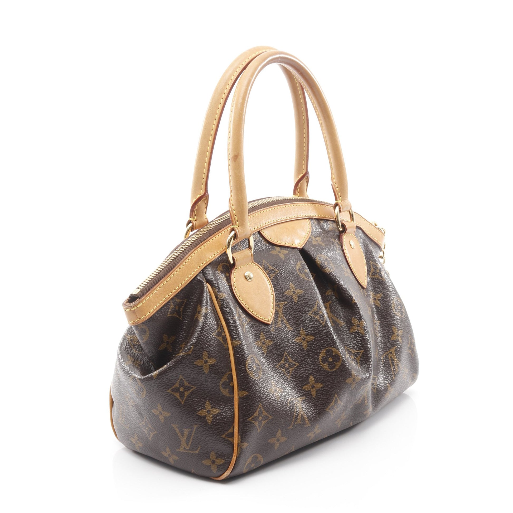 ティヴォリPM モノグラム ハンドバッグ PVC レザー ブラウン ルイヴィトン バッグ LOUIS VUITTON