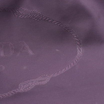 NYLON JACQUARD ハンドバッグ ナイロン エナメルレザー パープル ブラウン プラダ バッグ PRADA
