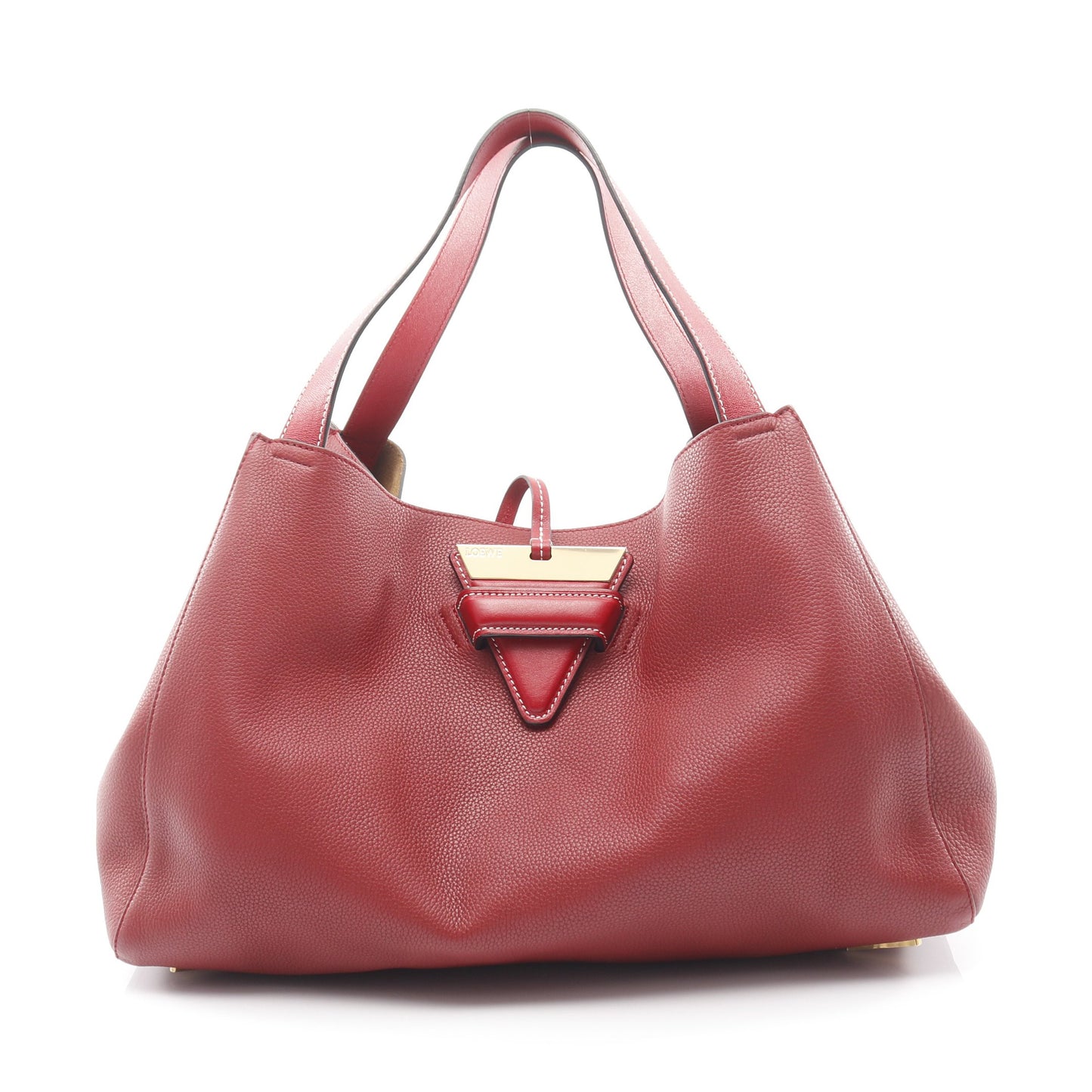 バルセロ ハンドバッグ レザー レッド ロエベ バッグ LOEWE