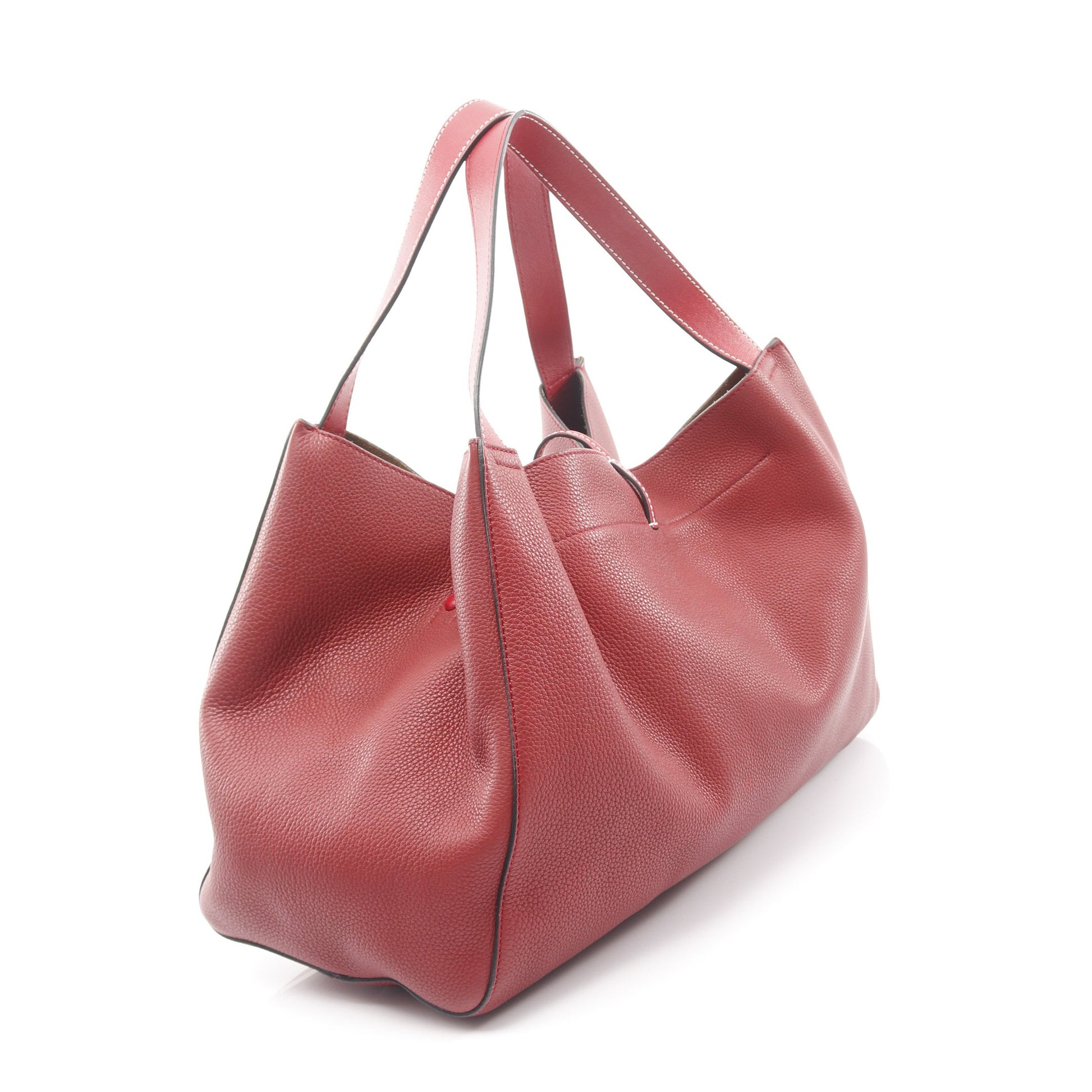 バルセロ ハンドバッグ レザー レッド ロエベ バッグ LOEWE