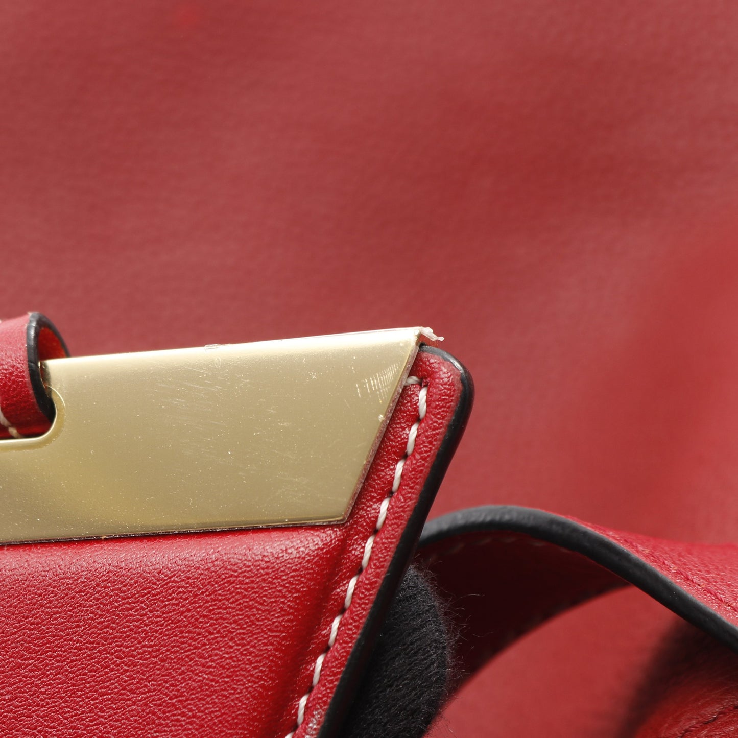 バルセロ ハンドバッグ レザー レッド ロエベ バッグ LOEWE