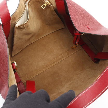 バルセロ ハンドバッグ レザー レッド ロエベ バッグ LOEWE