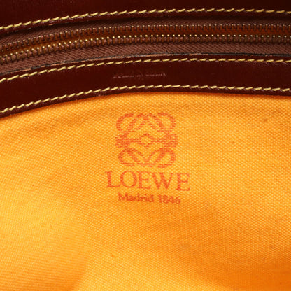 アナグラム ショルダーバッグ スエード レザー カーキグリーン ブラウン ロエベ バッグ LOEWE