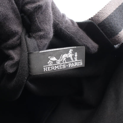 フールトゥ カバス ハンドバッグ トートバッグ キャンバス ブラック グレー エルメス バッグ HERMES