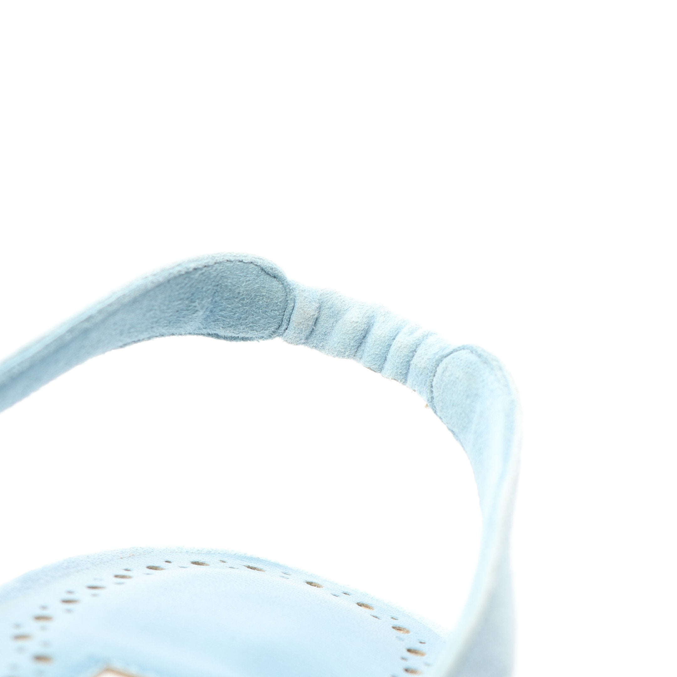 パンプス ツイード スエード ライトブルー マルチカラー マノロ