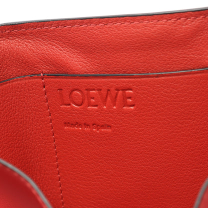 トライフォールド ウォレット 三つ折り長財布 レザー レッド ピンク バイカラー ロエベ 財布・小物 LOEWE