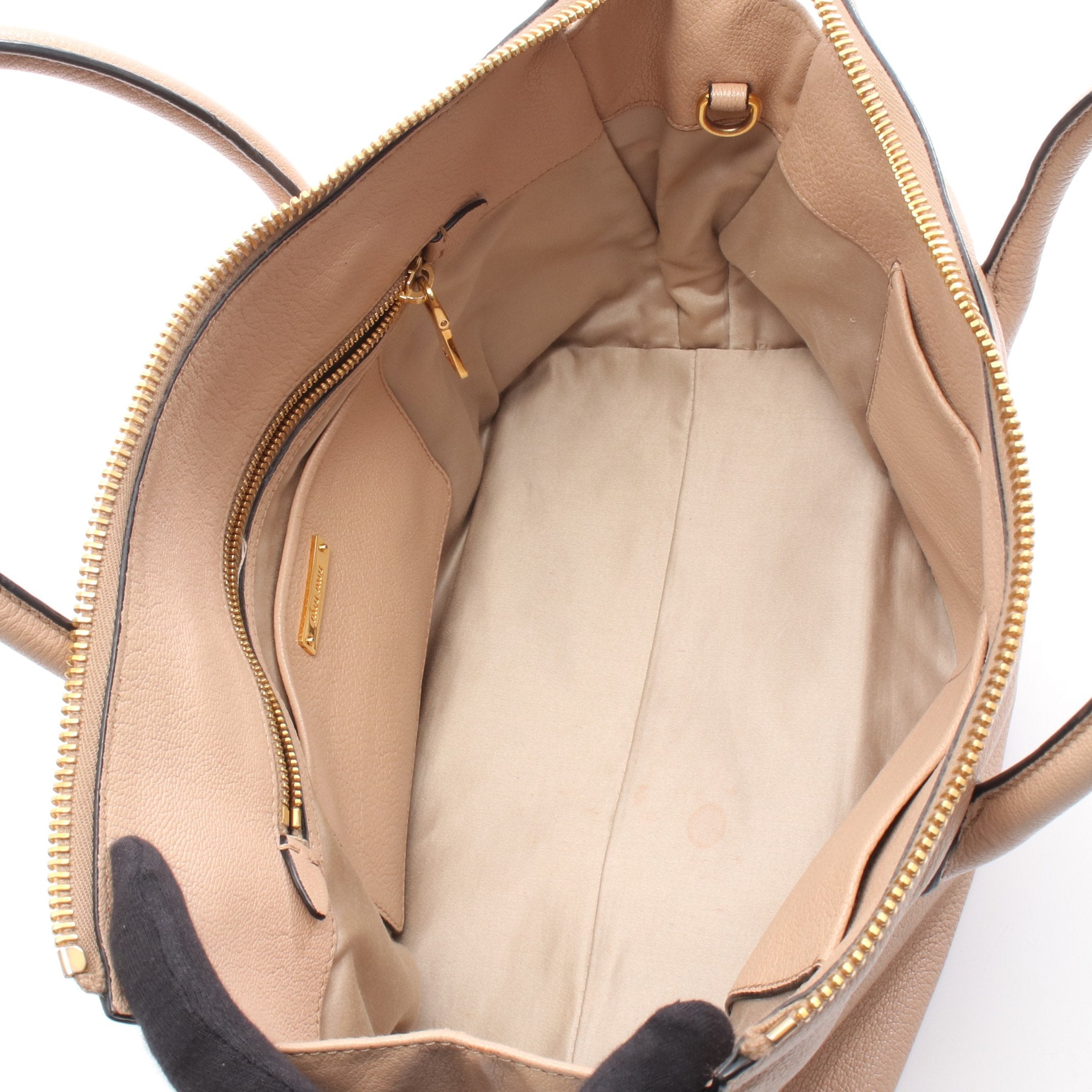 MADRAS マドラス ハンドバッグ レザー ピンクベージュ 2WAY ミュウ