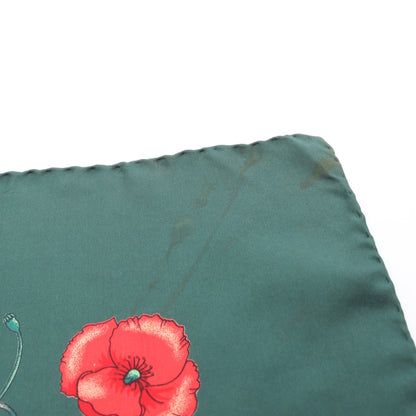 フローラ スカーフ 花柄 シルク ダークグリーン マルチカラー グッチ 財布・小物 GUCCI