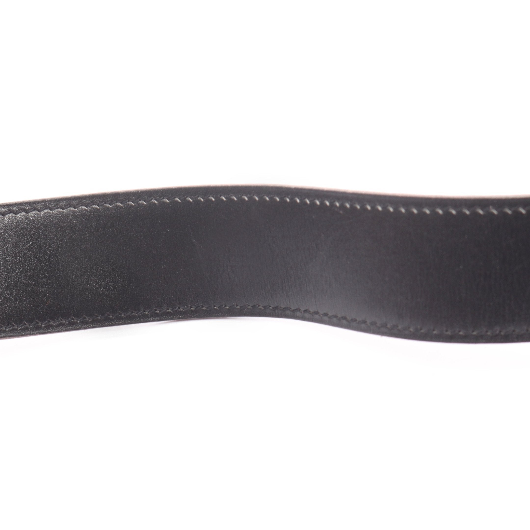 コンスタンス Hベルト ノワール ゴールド ベルト ボックスカーフ トゴ