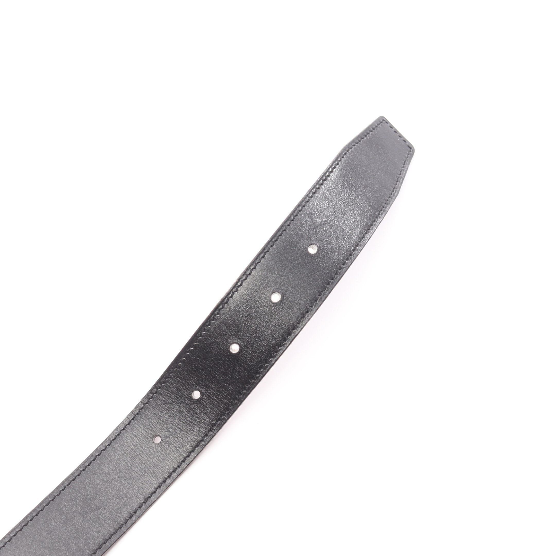 コンスタンス Hベルト ノワール ゴールド ベルト ボックスカーフ トゴ