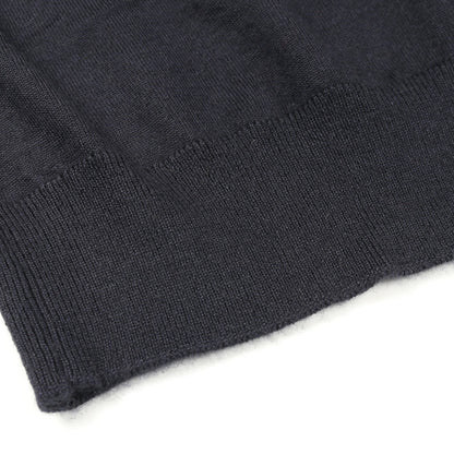 ニット 半袖 ビジュー カシミヤ シルク ネイビー フォクシー トップス FOXEY