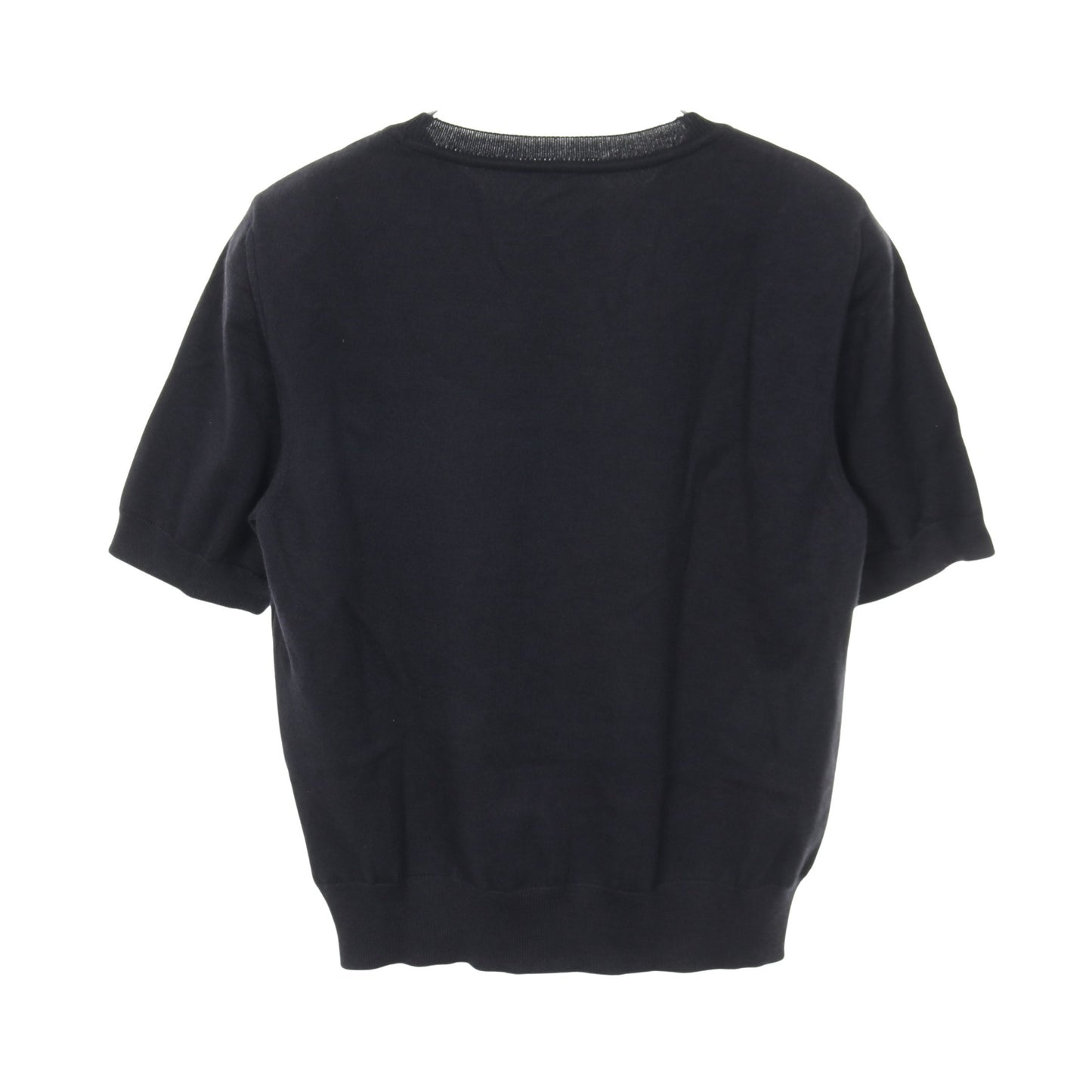 ニット 半袖 ビジュー カシミヤ シルク ネイビー フォクシー トップス FOXEY