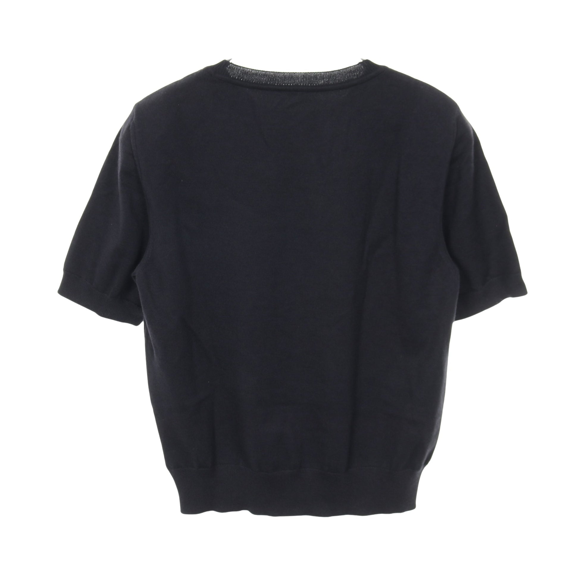 ニット 半袖 ビジュー カシミヤ シルク ネイビー フォクシー トップス FOXEY
