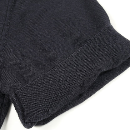 ニット 半袖 ビジュー カシミヤ シルク ネイビー フォクシー トップス FOXEY