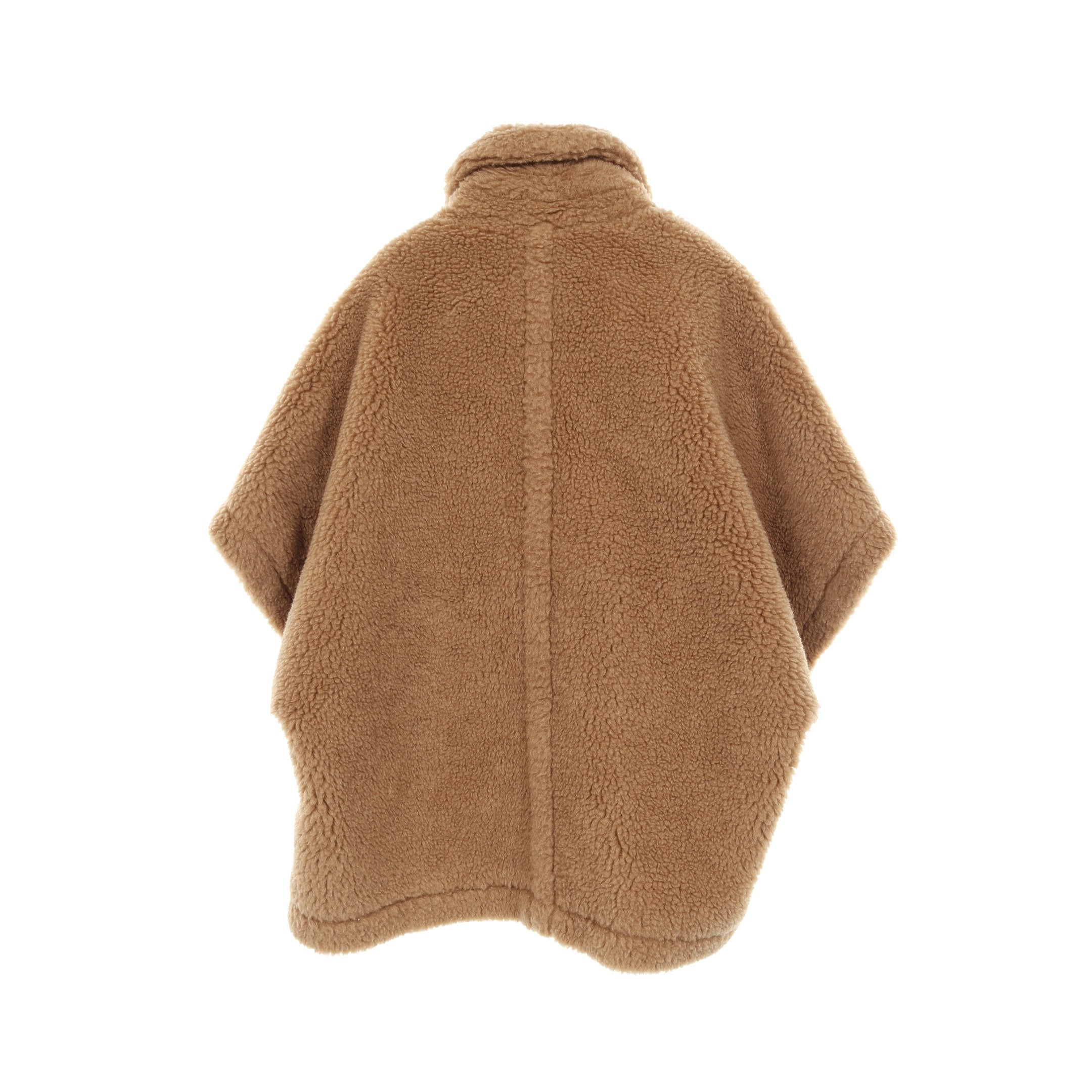 テディベア ケープ ポンチョ キャメル シルク ライトブラウン マックス