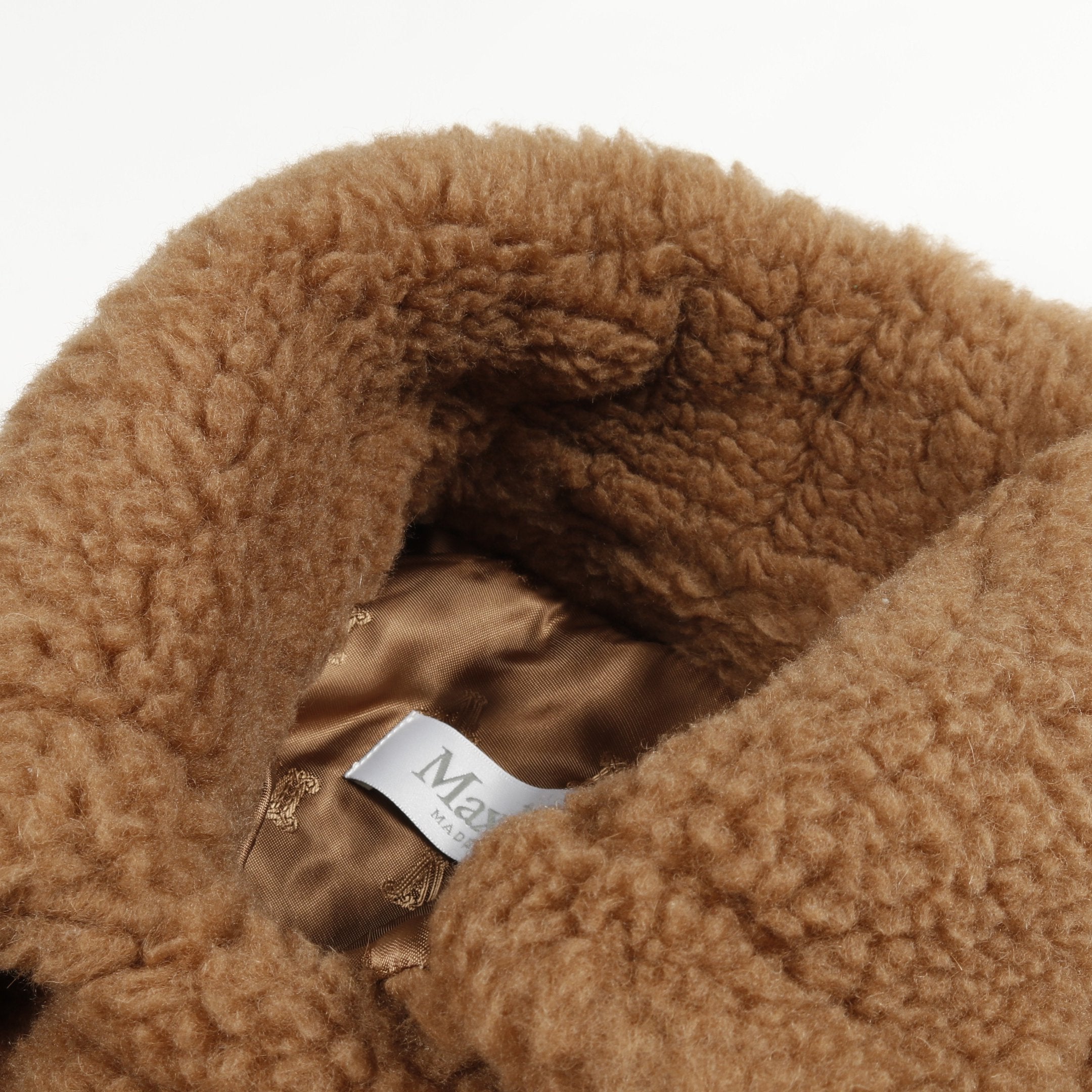 テディベア ケープ ポンチョ キャメル シルク ライトブラウン マックス