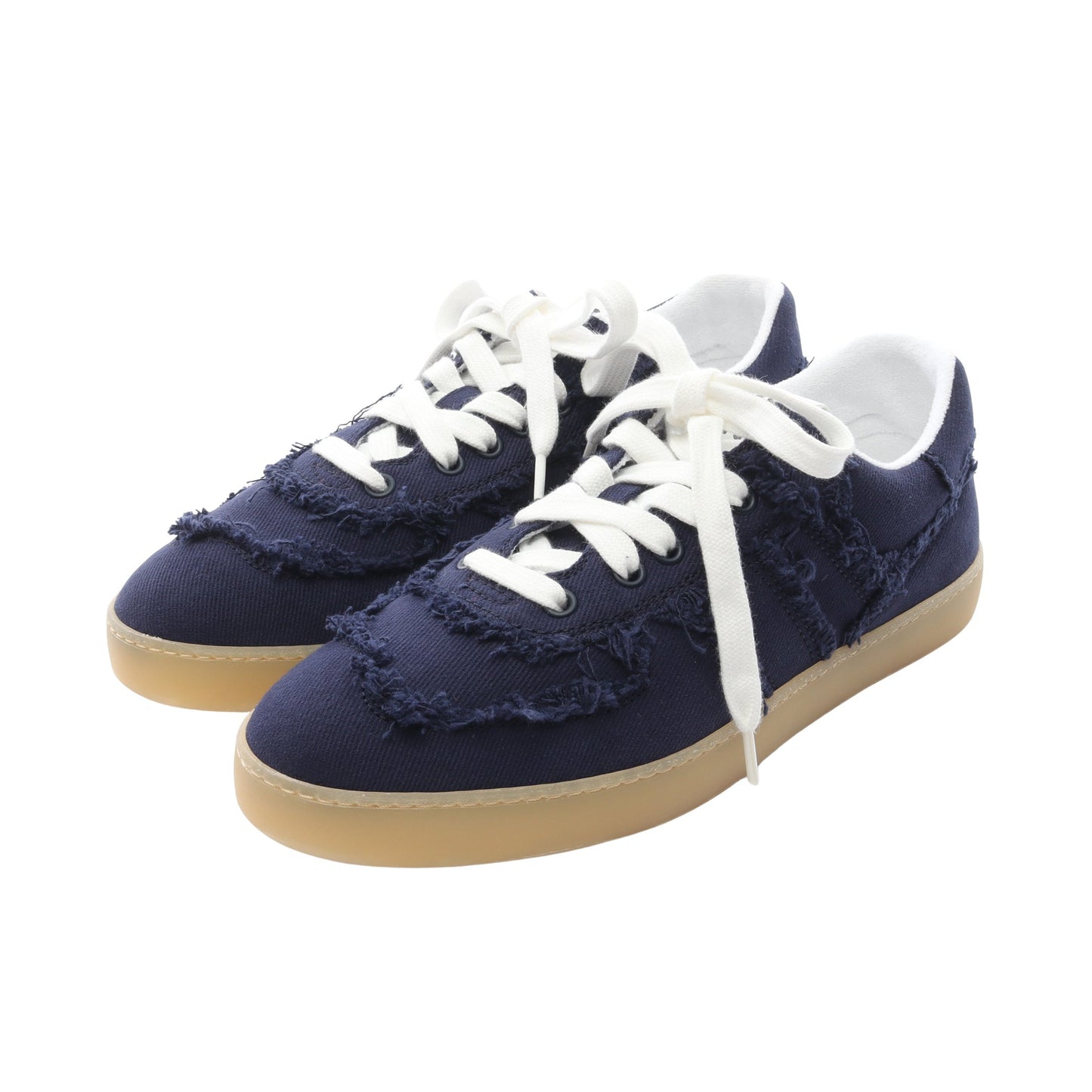 スニーカー キャンバス ネイビー ミュウミュウ シューズ miu miu
