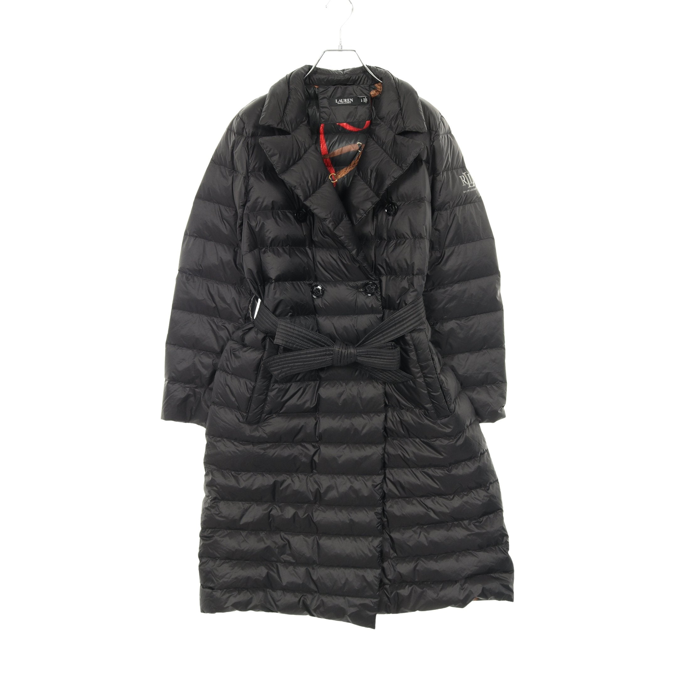 美品♡ラルフローレン　ロゴベルトロングダウンコート　ブラック 特別価格！Ralph Lauren Oversized-Collar Down Coat (Ralph Lauren
