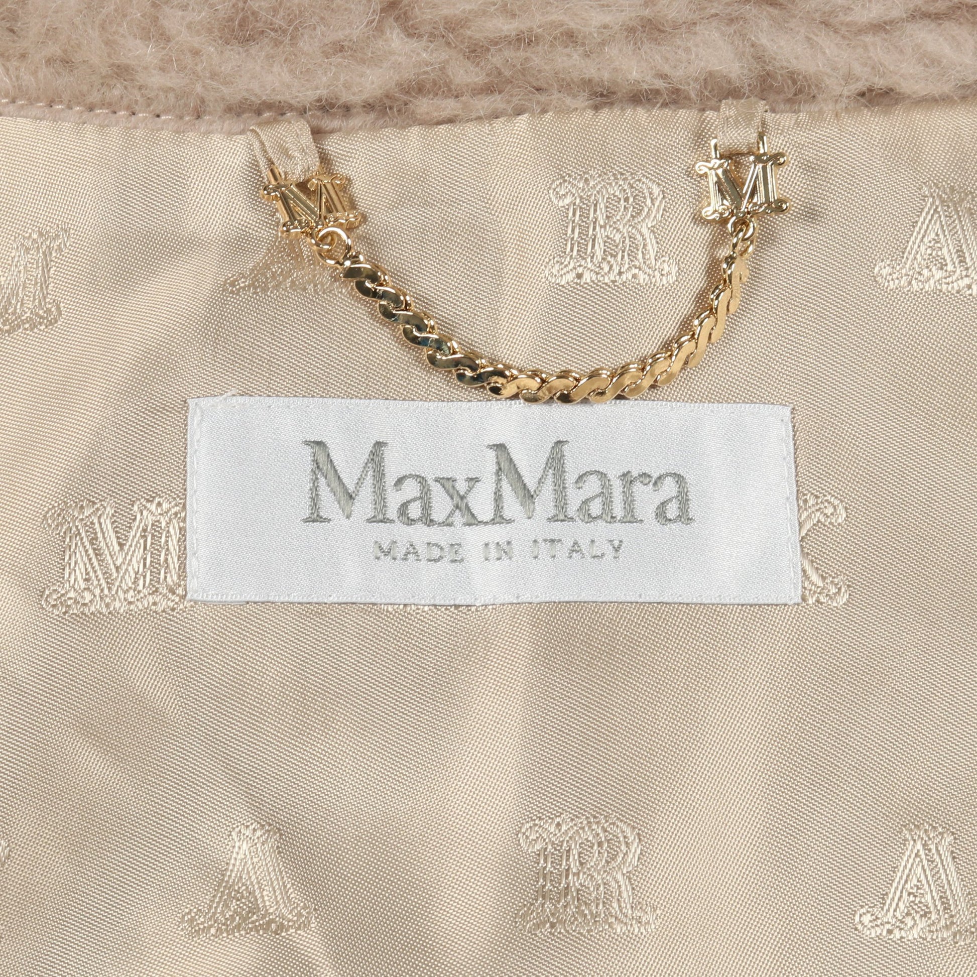 テディベア ケープ ポンチョ アルパカ ウール ピンクベージュ マックスマーラ アウター Max Mara