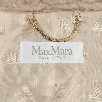 テディベア ケープ ポンチョ アルパカ ウール ピンクベージュ マックスマーラ アウター Max Mara