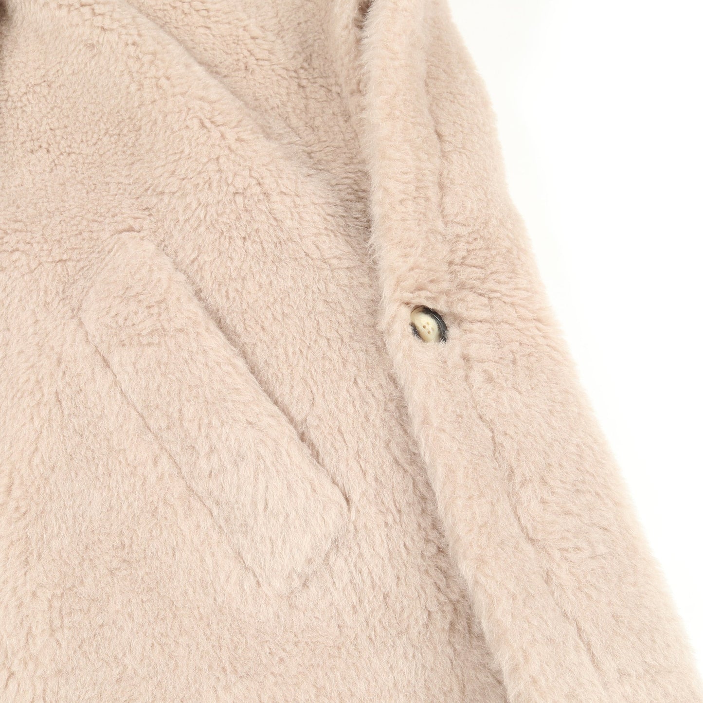 テディベア ケープ ポンチョ アルパカ ウール ピンクベージュ マックスマーラ アウター Max Mara