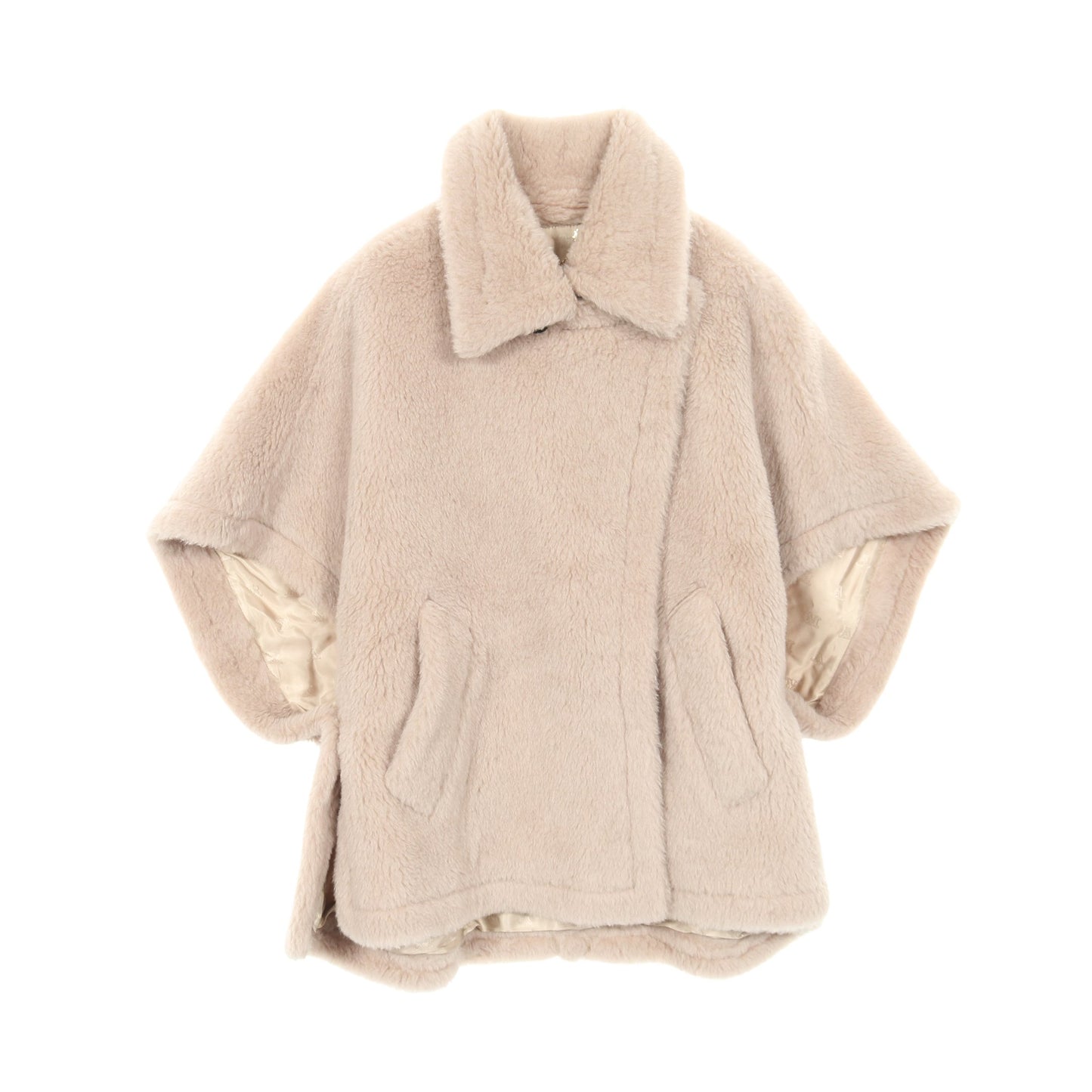 テディベア ケープ ポンチョ アルパカ ウール ピンクベージュ マックスマーラ アウター Max Mara