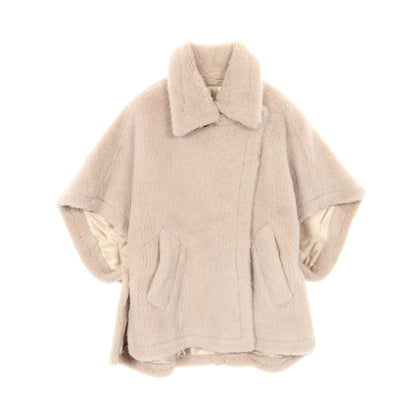 テディベア ケープ ポンチョ アルパカ ウール ピンクベージュ マックスマーラ アウター Max Mara