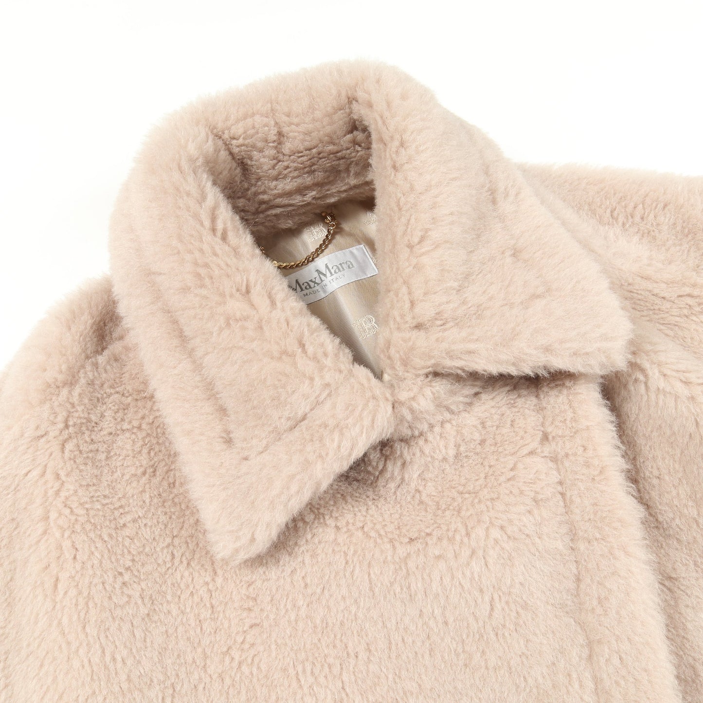 テディベア ケープ ポンチョ アルパカ ウール ピンクベージュ マックスマーラ アウター Max Mara