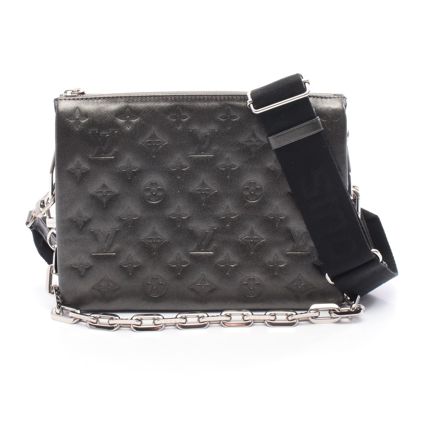 クッサンPM モノグラム アントラシット チェーンショルダーバッグ レザー ブラック 2WAY ルイヴィトン バッグ LOUIS VUITTON