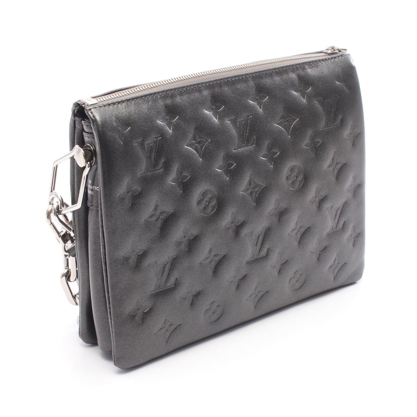クッサンPM モノグラム アントラシット チェーンショルダーバッグ レザー ブラック 2WAY ルイヴィトン バッグ LOUIS VUITTON