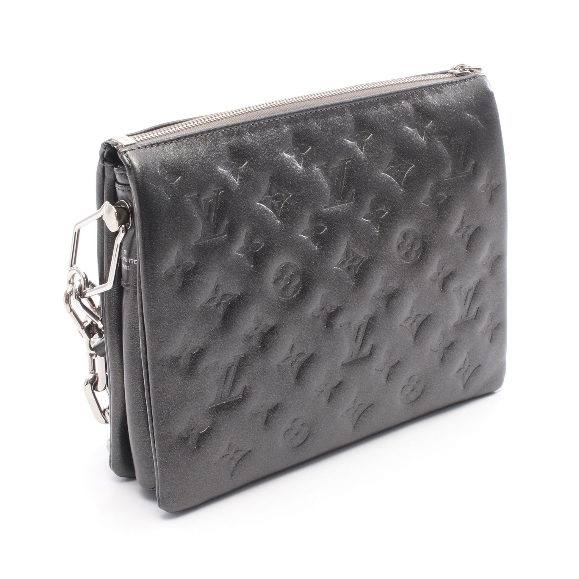 クッサンPM モノグラム アントラシット チェーンショルダーバッグ レザー ブラック 2WAY ルイヴィトン バッグ LOUIS VUITTON