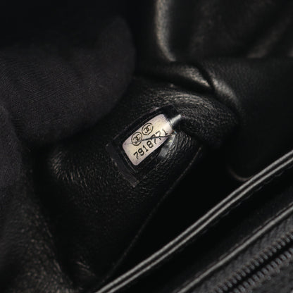 マトラッセ ハンドバッグ キャビアスキン ブラック ゴールド金具 シャネル バッグ CHANEL