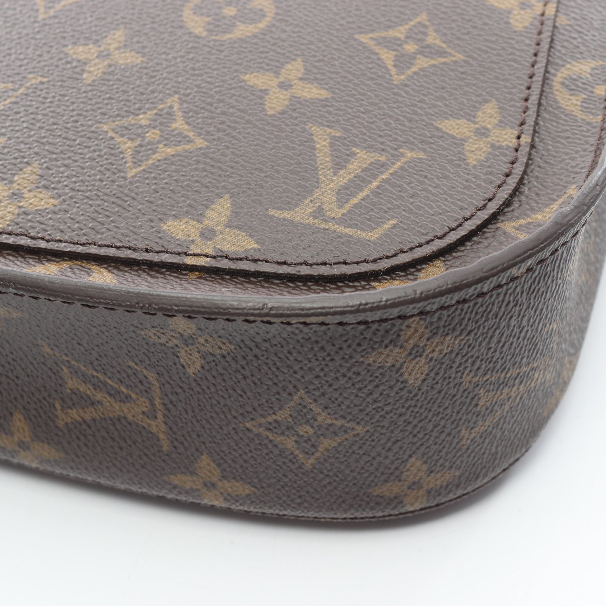サンクルーGM モノグラム ショルダーバッグ PVC レザー ブラウン ルイヴィトン バッグ LOUIS VUITTON