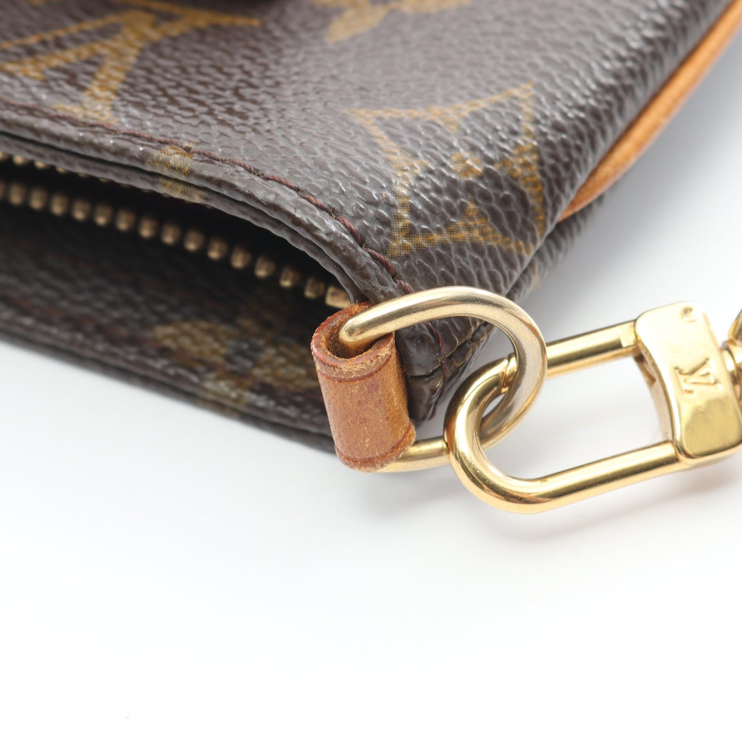 パルティシオン モノグラム ポーチ PVC レザー ブラウン ルイヴィトン 財布・小物 LOUIS VUITTON