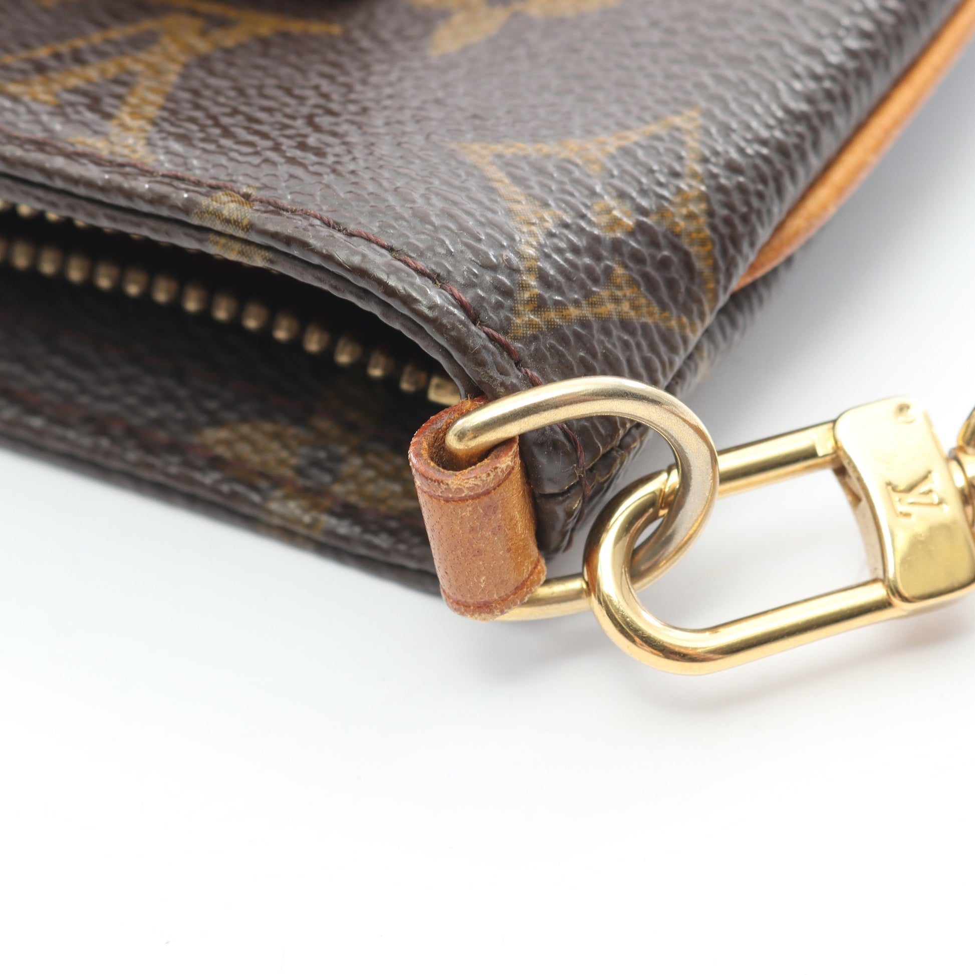 パルティシオン モノグラム ポーチ PVC レザー ブラウン ルイヴィトン 財布・小物 LOUIS VUITTON