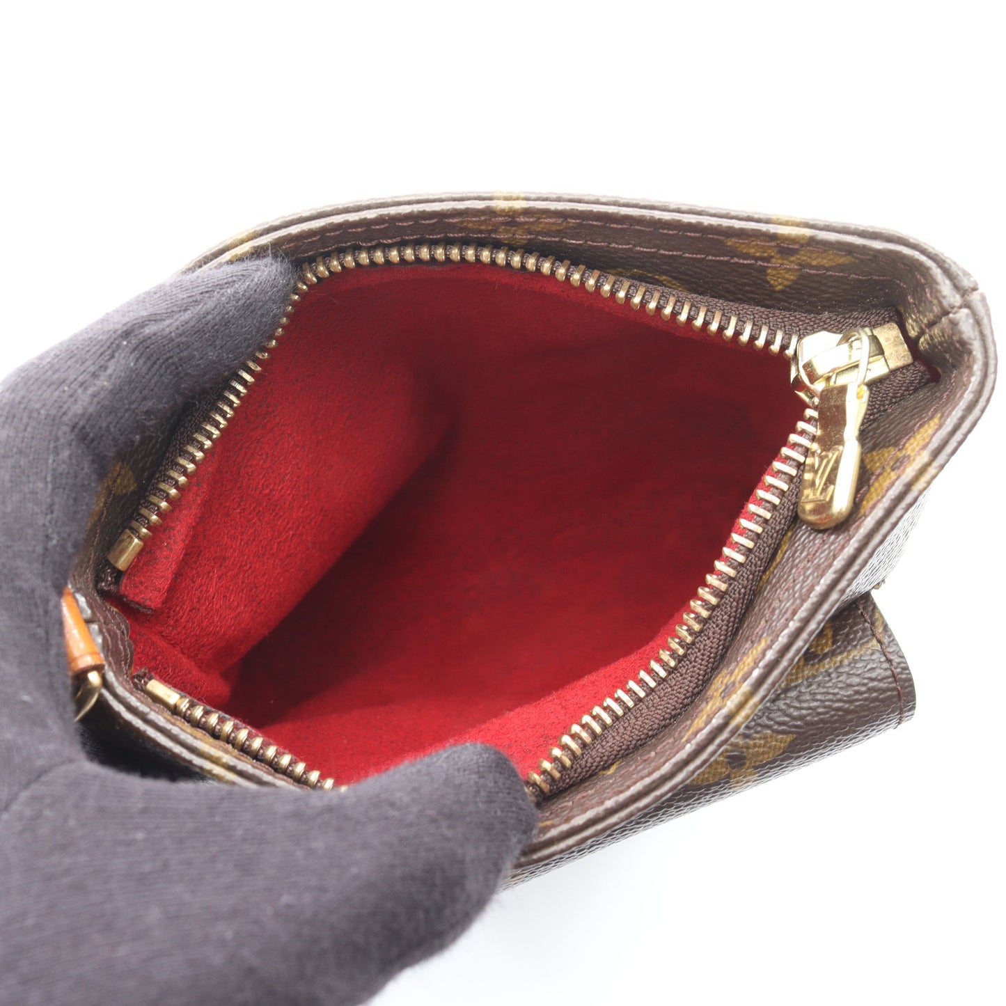 パルティシオン モノグラム ポーチ PVC レザー ブラウン ルイヴィトン 財布・小物 LOUIS VUITTON