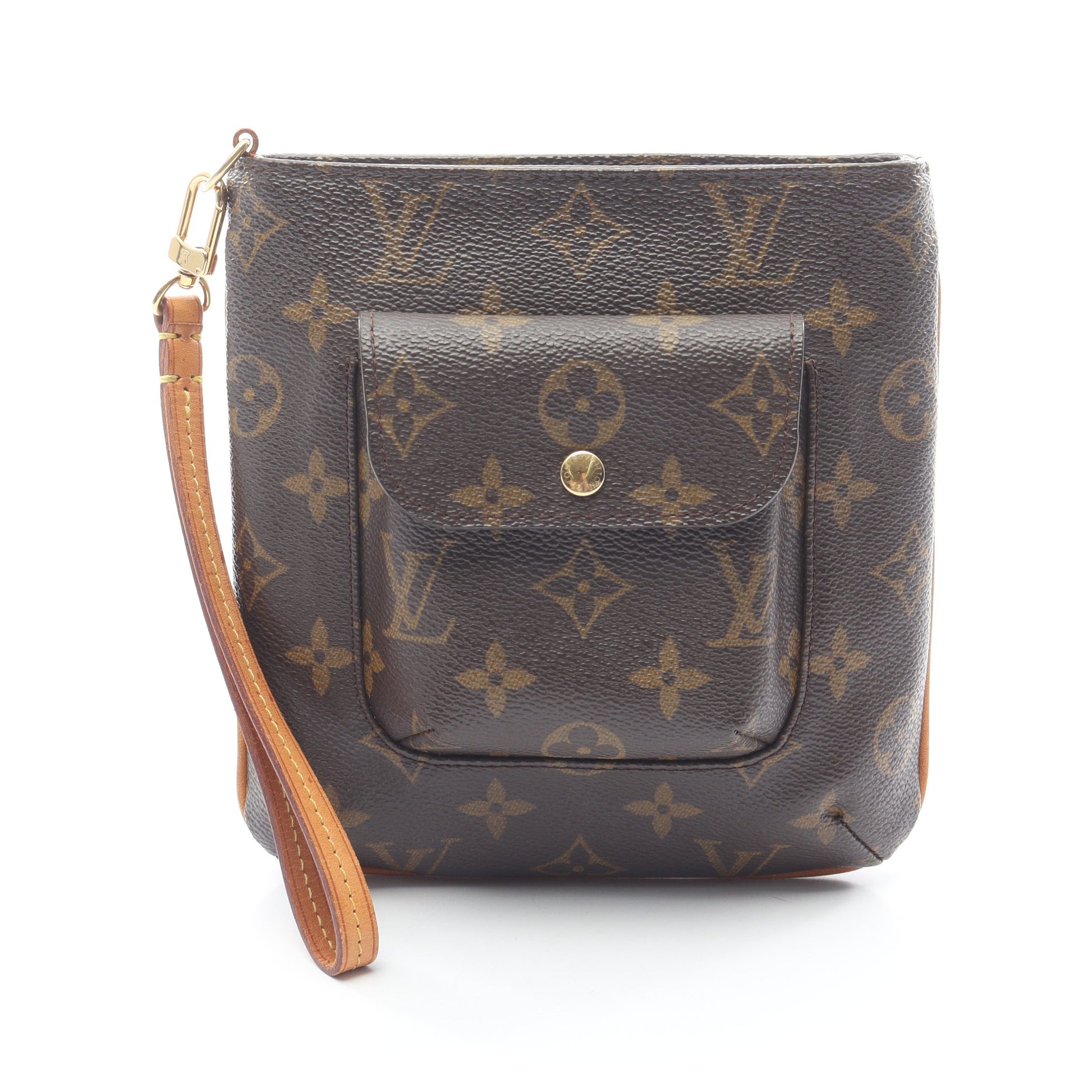 パルティシオン モノグラム ポーチ PVC レザー ブラウン ルイヴィトン 財布・小物 LOUIS VUITTON