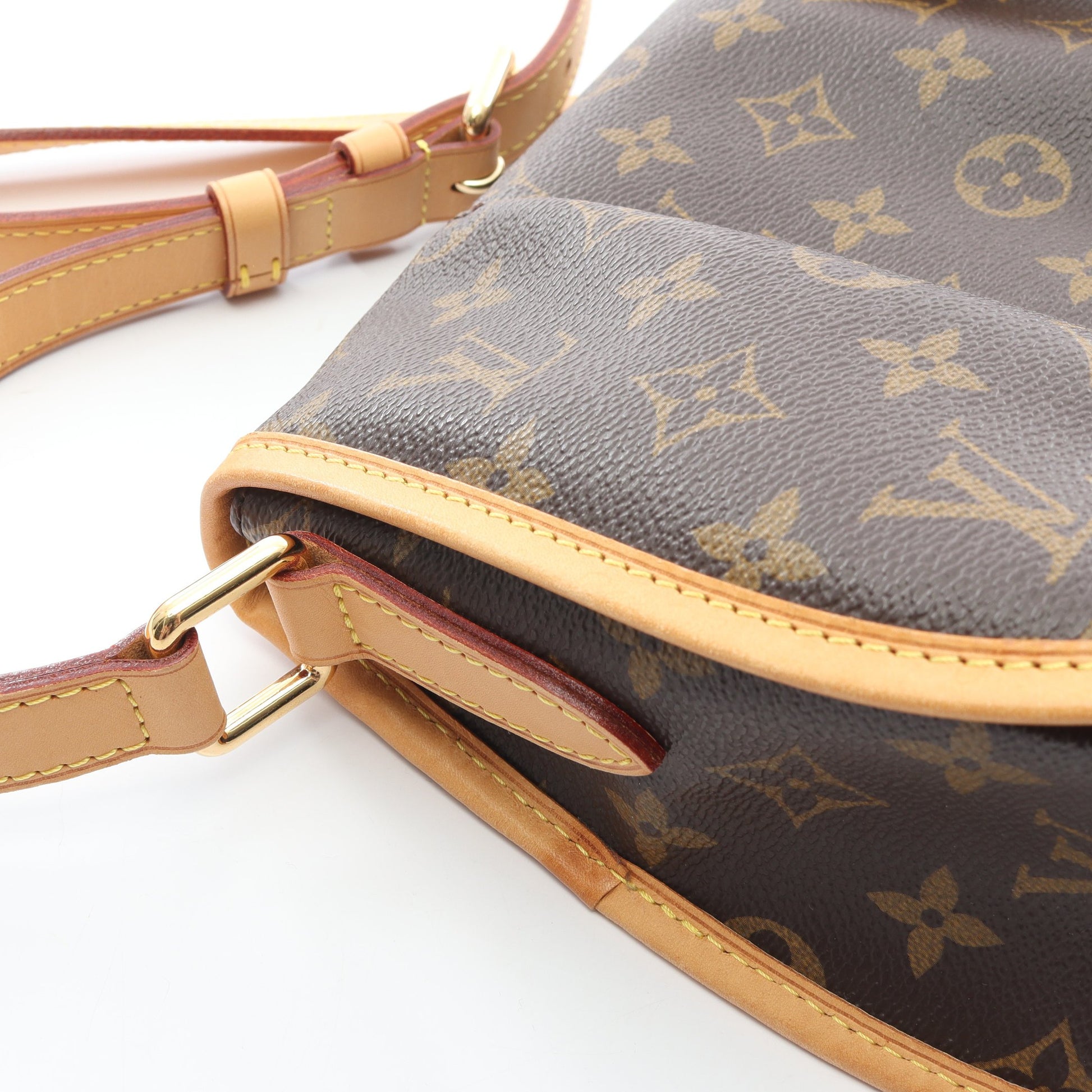 メニルモンタンPM モノグラム ショルダーバッグ PVC レザー ブラウン ルイヴィトン バッグ LOUIS VUITTON