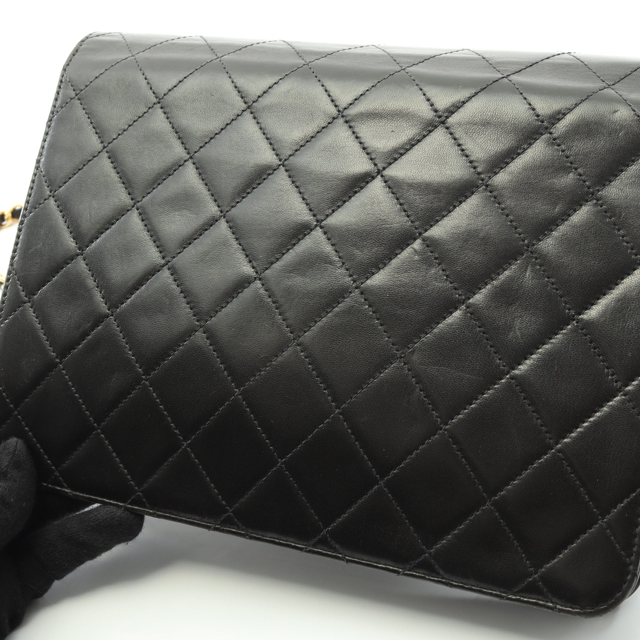 マトラッセ シングルフラップ チェーンショルダーバッグ ラムスキン