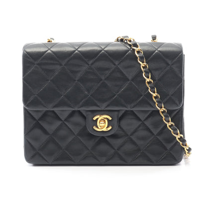 ミニマトラッセ20 チェーンショルダーバッグ ラムスキン ブラック ゴールド金具 ヴィンテージ シャネル バッグ CHANEL