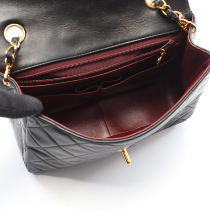 ミニマトラッセ20 チェーンショルダーバッグ ラムスキン ブラック ゴールド金具 ヴィンテージ シャネル バッグ CHANEL