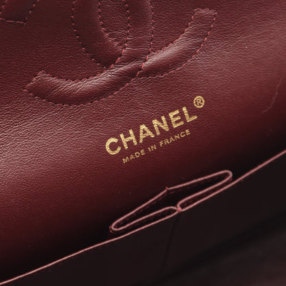 マトラッセ Wフラップ Wチェーンショルダーバッグ ラムスキン ブラック ゴールド金具 シャネル バッグ CHANEL