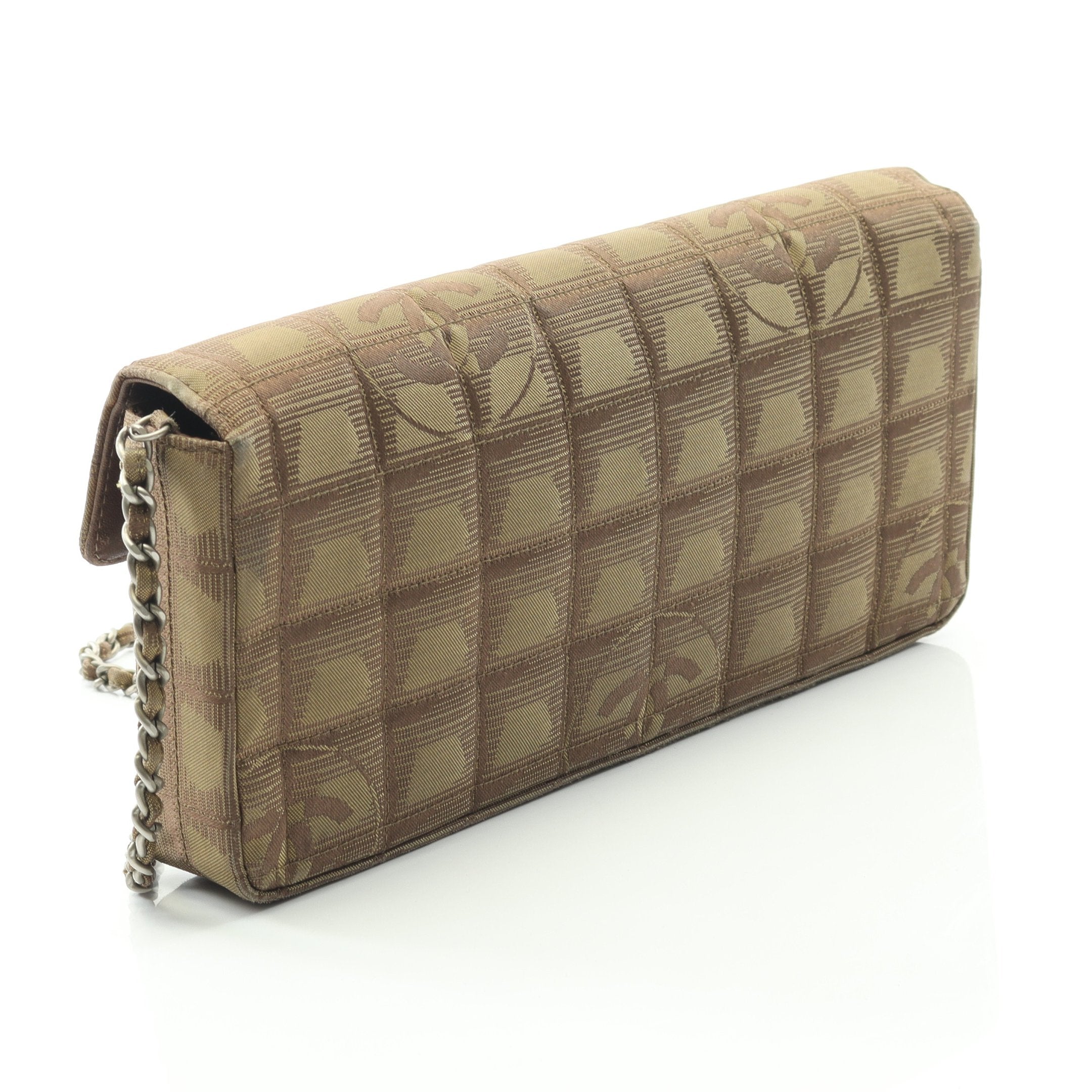 激レア！　シャネル　ニュートラベルライン　チョコバー　チェーン　ショルダーバッグ ニュートラベルライン チョコバー チェーンショルダーバッグ ナイロン