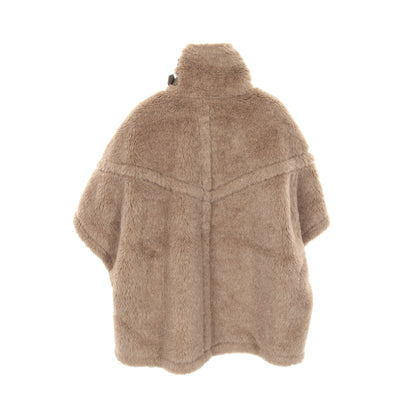 テディベア ケープ ケープ ポンチョ アルパカ カシミヤ ブラウン  