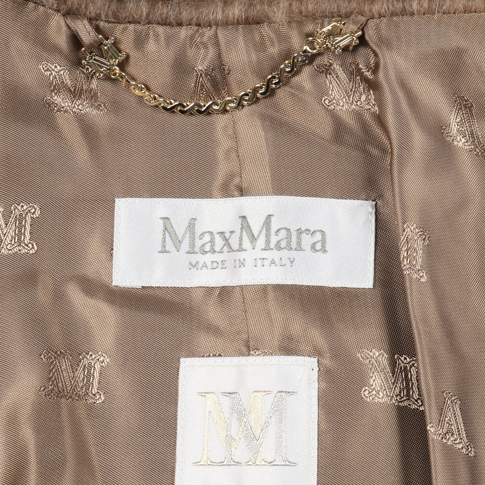 テディベア ケープ ケープ ポンチョ アルパカ カシミヤ ブラウン マックスマーラ アウター Max Mara