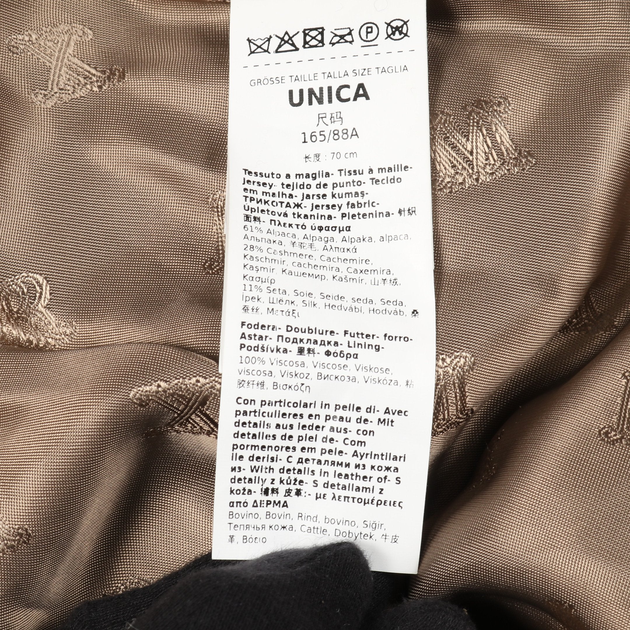 テディベア ケープ ケープ ポンチョ アルパカ カシミヤ ブラウン