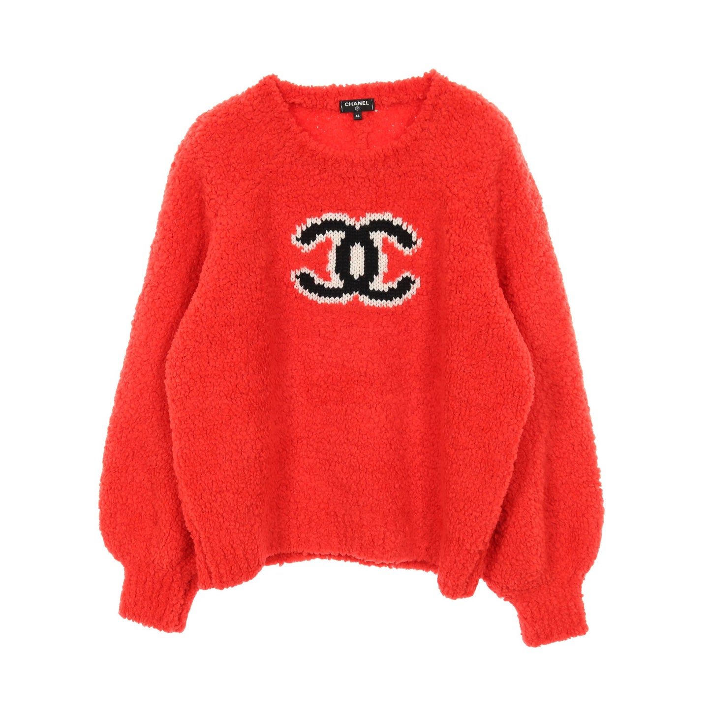 ココマーク セーター ニット ウール レッド シャネル トップス CHANEL