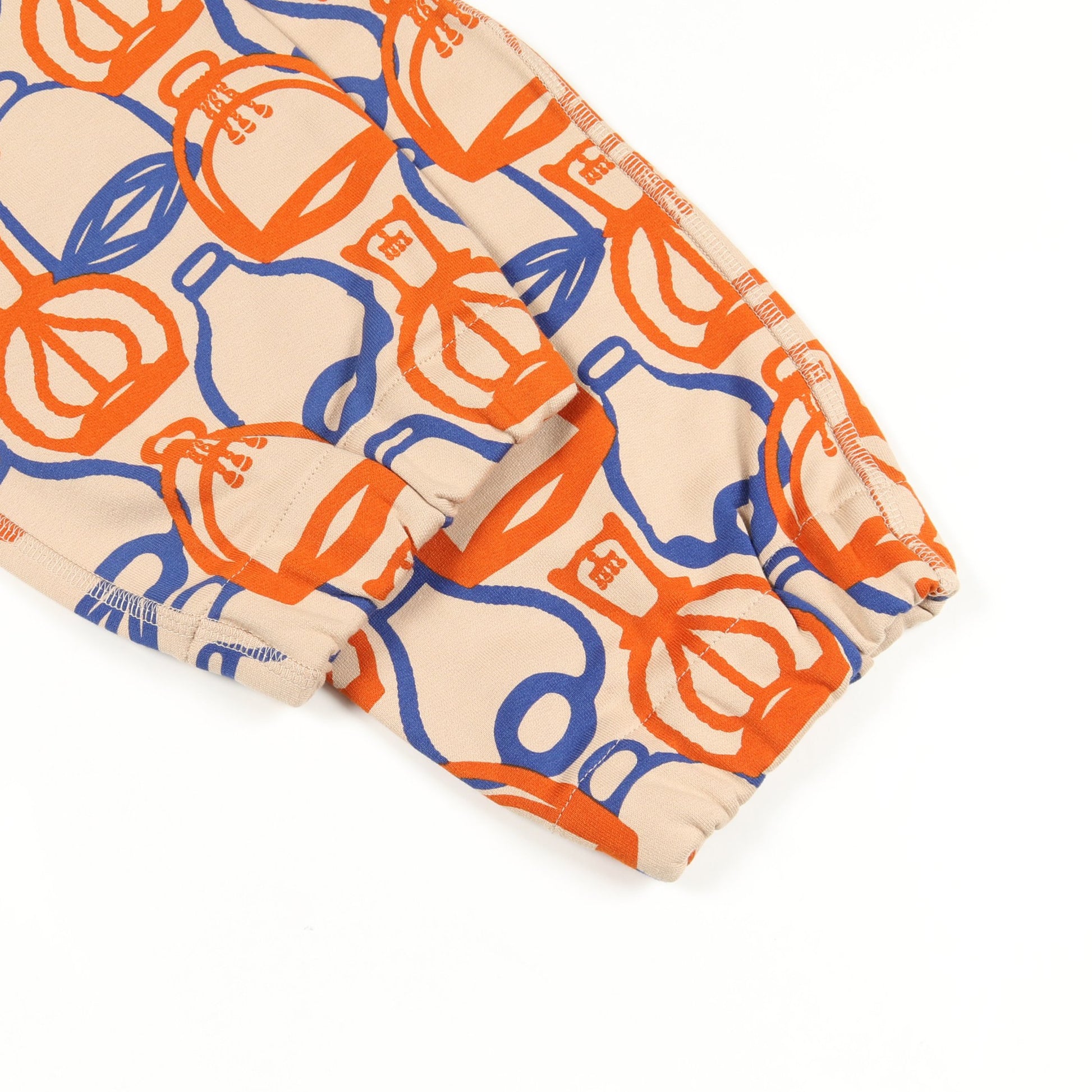 Fantaisie d’Etriers ジョガーパンツ スウェットパンツ コットン ベージュ オレンジ ブルー エルメス ボトムス HERMES