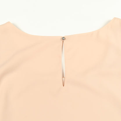 ワンピース ノースリーブ リボン ベージュ フォクシーニューヨーク ワンピース FOXEY NEW YORK