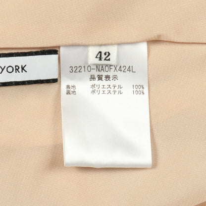 ワンピース ノースリーブ リボン ベージュ フォクシーニューヨーク ワンピース FOXEY NEW YORK
